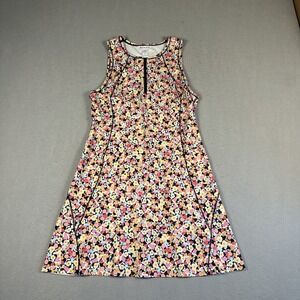 Athleta Women's Size M Ace Tennis Dress Floral Pattern Back Pocket